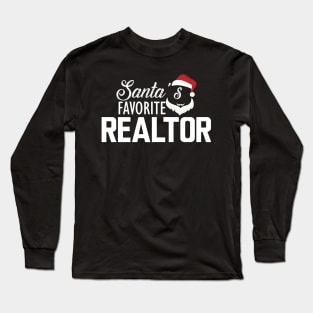 Realtor - Santa's favorite realtor Long Sleeve T-Shirt